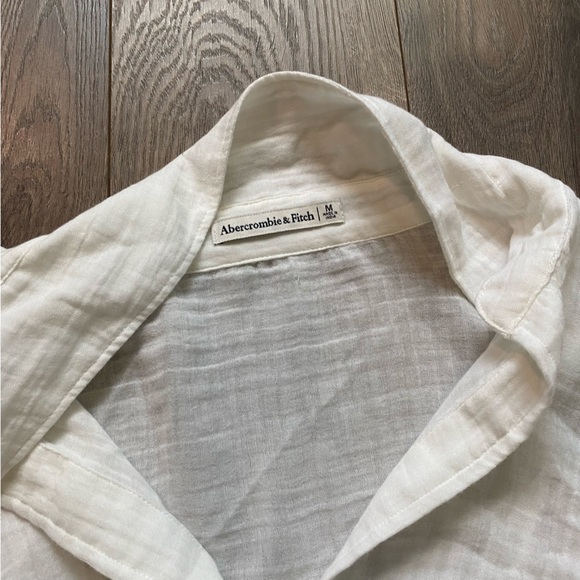 Abercrombie white Gauzy beach mini dress coverup - Picture 5 of 6